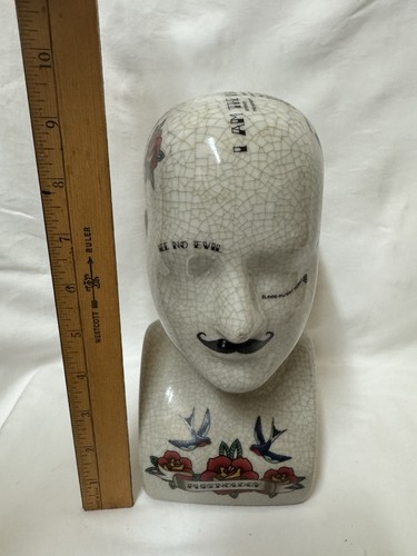 Tattooed phrenology head - tattooed,