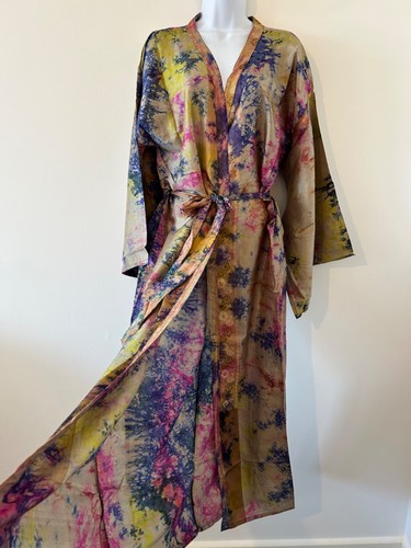Silk kimono gown robe - silk,