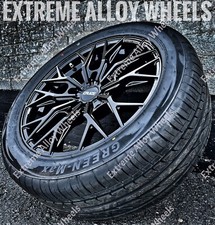 18" Black Gtx Alloy Wheels Fit