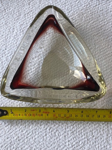 Murano sommerso red clear - red, &