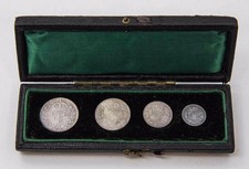 Great Britain Maundy Coin Set 1898 Victoria WH- in original case  1d,2d,3,4d