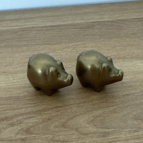 Pair vintage solid brass - solid,