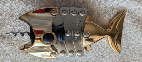 Cork screw lazy fish - lazy, chrome