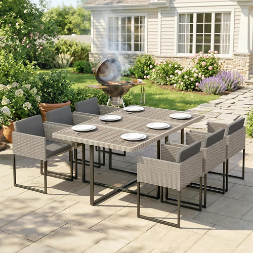Rattan patio dining - rattan,