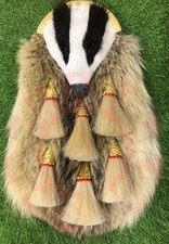 Scottish Argyll Sutherland&Highlanders Officers Badger Head Dress Kilt Sporran
