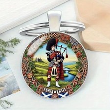 Scottish piper keychain metal - keychain,,