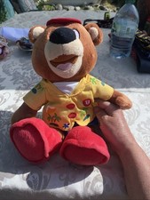 Billy Butlin Club Teddy Bear Plush Soft. Toy Stuffed Animal Holiday Red Coat 38