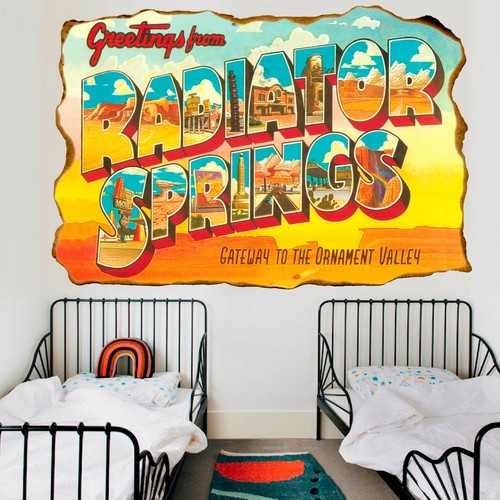 Radiator springs wall - radiator, 3d
