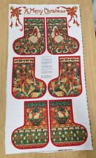 Quilting Christmas Stockings Panel Woodraw Studios Collection