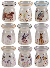 Ceramic Oil Burner / Wax Melt Warmer - Watercolour Animal - Choice of Designs
