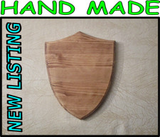 Plain Oak Effect Wood Wooden Shield shape craft Sign Plaque any size possible M2