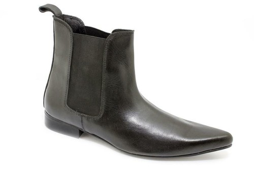 Face black leather slip - black, slip-on