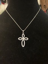 Dazzling cubic zirconia cross - dazzling,