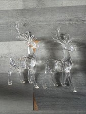 Glass reindeer ornaments - reindeer,