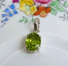 Peridot Solitaire 925 Sterling