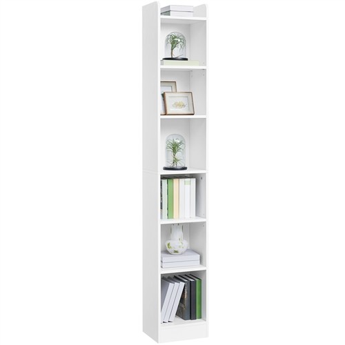 Layer narrow open bookshelf - 7-layer,