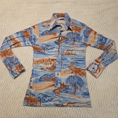 Vintage 1960s 70s shirt - shirt, mens