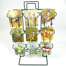 New - Counter Top Wire Display Stand, 9 Pockets Ideal for Cards & other Products