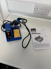 Soldering Iron Station 40W Temperature Control Cleaning Sponge 230V Draper 61478