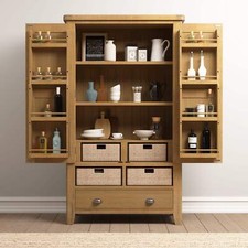 Raithwaite Barker Stone House Rustic Oak Larder Unit