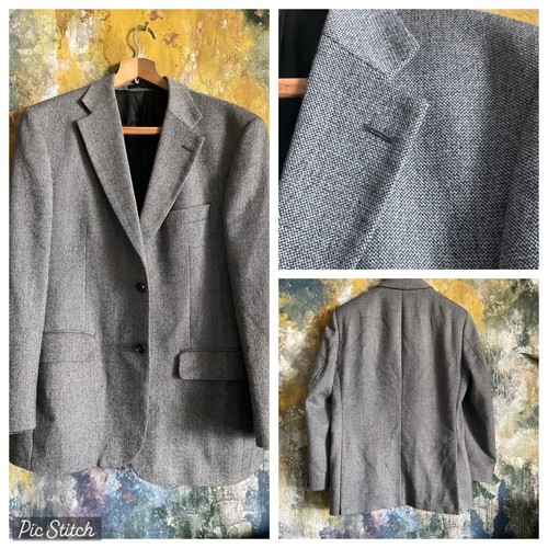 Mens jacket grey - jacket, tweed