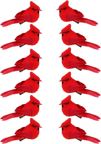 Pcs cardinal birds - 12,