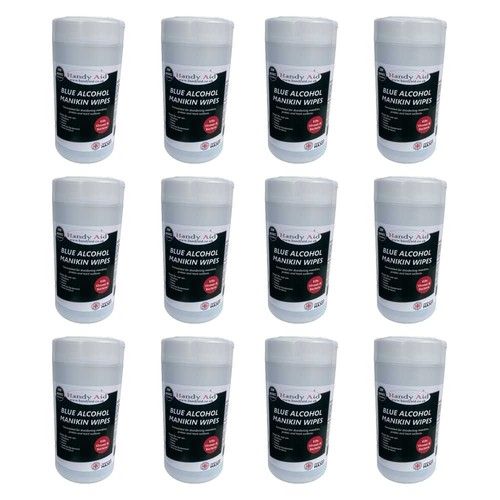 Manikin wipes blue alcohol - manikin,