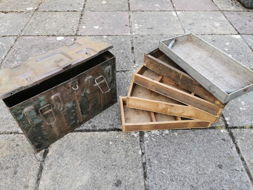 Ww2 ammo box steel can - ww2,