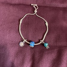Pandora Bracelet With 3 Charms