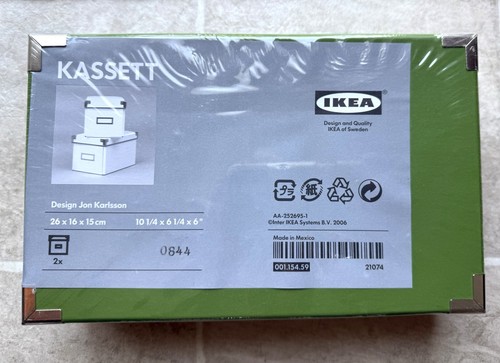 Ikea kassett green storage - green,