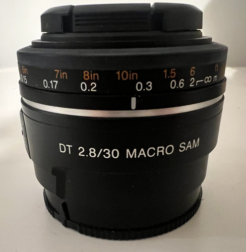 Sony alpha 30mm - sony, (macro)