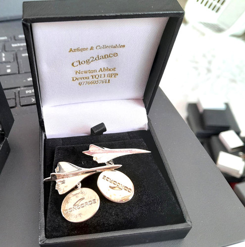 Concorde cufflinks sterling - concorde,