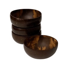 Coconut Bowl, Large, 13-15cm Diameter, Set of 4
