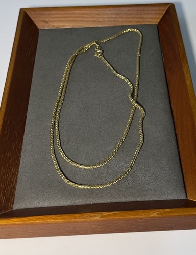 Long vintage necklace gold - long,