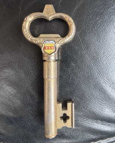 Vintage german brass key - brass,