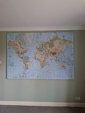 IKEA World Map on a canvas