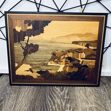 Vintage Inlaid Wooden