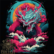 Fantasy Fire Dragon 6 Mens T-Shirt 100% Cotton