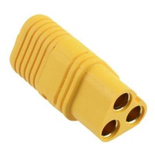 Female MT60 3 Pin Gold Plated Connector 30A Amass