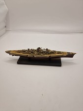 HMS Bismarck Model Battleship On Stand . Metal