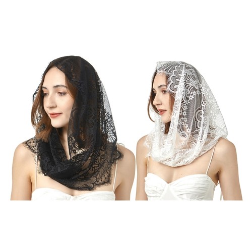 Elegant lace mantilla - elegant,
