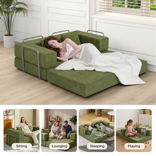 200cm sectional sofa bed - 200cm, bed,3