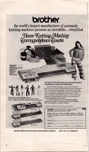 Brother home knitting - knitting, machine