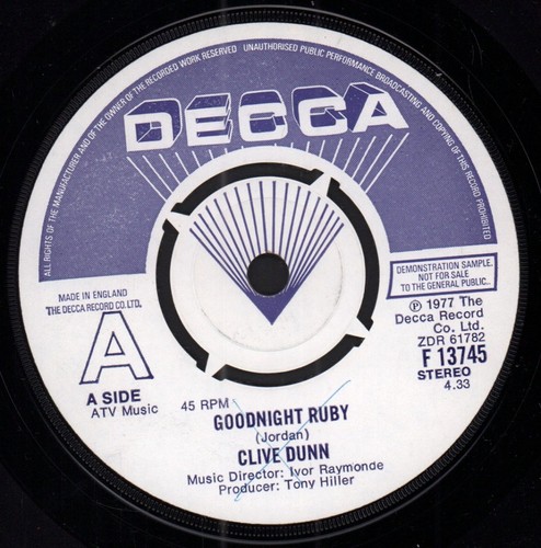 Clive dunn goodnight ruby - dunn,