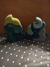 Grimms Wooden Casa Aqua and Luna Set of 2