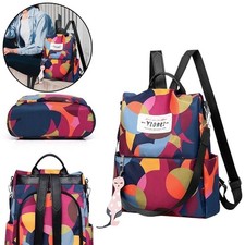 Womens Ladies Anti Theft Backpack Rucksack Travel School Shoulder Bag Waterproof