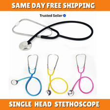 MEDICAL STETHOSCOPE EMT SINGLE HEAD FOR DOCTOR NURSE STUDENT ADULT HEALTH CARE