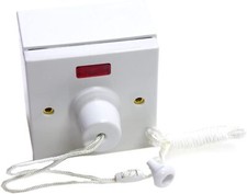White 45A Shower Pull Cord