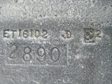 2243 JOHN DEERE MOWER BALANCE WEIGHT NUMBER ET16102 WITH L BRACKETS NUTS BOLTS