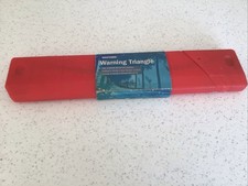 Cased Halfords Free Standing Warning Triangle - Unused
